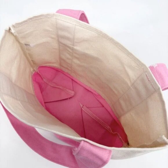 SUPER CUTE Trader Joe's Spring Limited Edition Mini Tote Bag - PINK! - Picture 4 of 8
